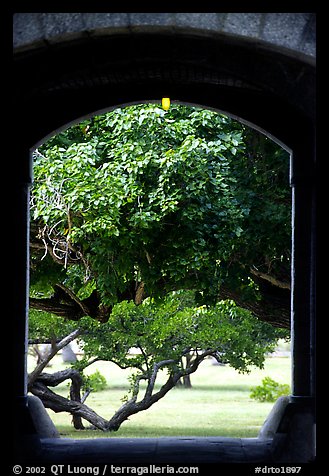 Entrance of Fort Jefferson. Dry Tortugas National Park, Florida, USA.