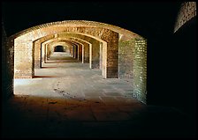 Gunroom in Fort Jefferson. Dry Tortugas National Park, Florida, USA. (color)