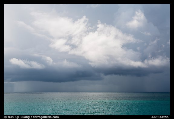 Storm clouds above ocean. Dry Tortugas National Park (color)