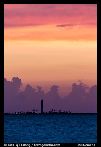 Loggerhead Key lighthouse at sunset. Dry Tortugas National Park (color)