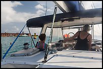 Fort Jefferson seen from sailboat. Dry Tortugas National Park ( color)