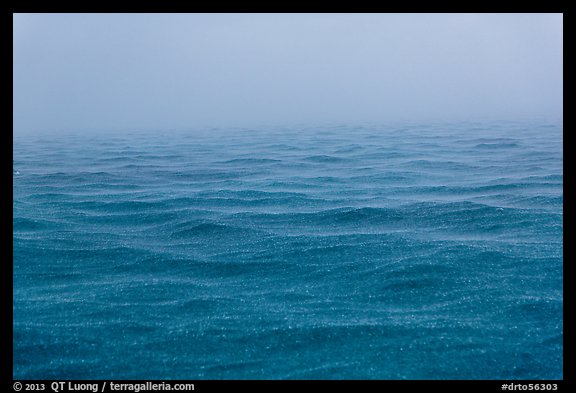 Rain over ocean. Dry Tortugas National Park (color)