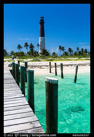 Deck and  Dry Tortugas Light Station, Loggerhead Key. Dry Tortugas National Park (color)