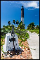 Memorail and Loggerhead Light. Dry Tortugas National Park, Florida, USA. (color)