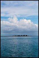 Long Key and cloud. Dry Tortugas National Park ( color)