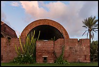 Powder magazine at sunset. Dry Tortugas National Park, Florida, USA. (color)