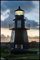 Harbor Light and gun at sunset. Dry Tortugas National Park ( color)