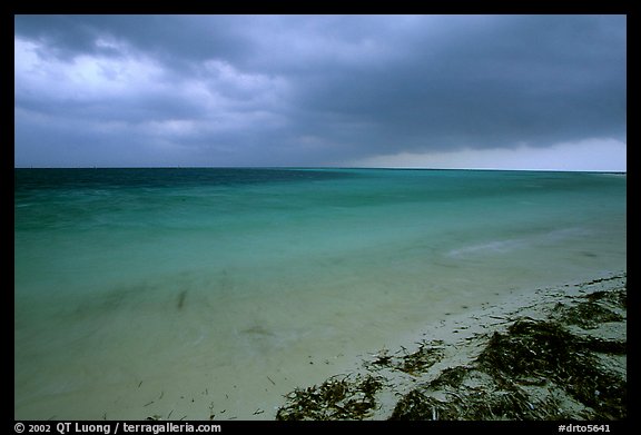 Approaching storm from Bush Key. Dry Tortugas National Park, Florida, USA.