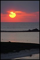 Sun rising over Long Key. Dry Tortugas National Park, Florida, USA. (color)