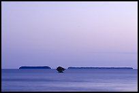 Florida Bay and Mangrove islands, dusk. Everglades National Park, Florida, USA. (color)