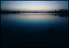 Pine Glades Lake, dusk. Everglades National Park, Florida, USA.