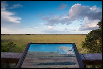 Grassy waters intepretive sign, Pa-hay-okee. Everglades National Park ( color)