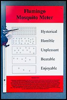 Flamingo Mosquito Meter. Everglades National Park ( color)