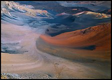 Colorful cinder in Haleakala crater. Haleakala National Park, Hawaii, USA. (color)