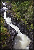 Pipiwai Stream in Oheo Gulch. Haleakala National Park, Hawaii, USA.