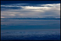 Stormy sea of clouds. Haleakala National Park, Hawaii, USA. (color)