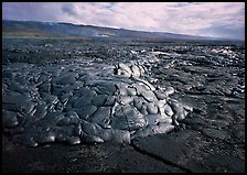 Freshly cooled lava on plain. Hawaii Volcanoes National Park ( color)