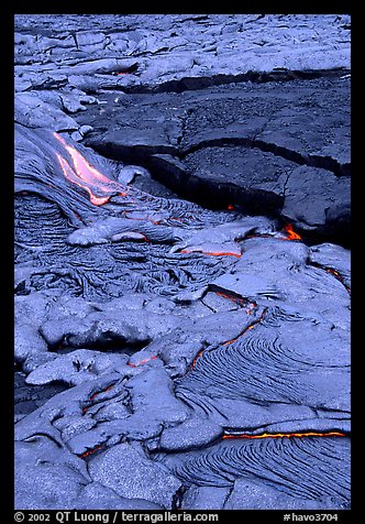 Lava flow. Hawaii Volcanoes National Park (color)