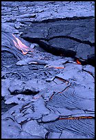 Lava flow. Hawaii Volcanoes National Park, Hawaii, USA. (color)