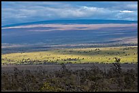 Layered landscape, Mauna Loa. Hawaii Volcanoes National Park ( color)