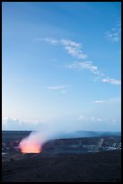 Volcanic plume, Halemaumau crater, Kilauea. Hawaii Volcanoes National Park, Hawaii, USA. (color)