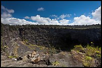 Pit crater. Hawaii Volcanoes National Park ( color)