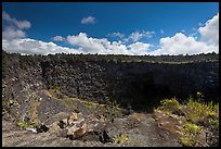 Pit crater. Hawaii Volcanoes National Park, Hawaii, USA.