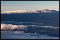 Snow on Mauna Loa summit. Hawaii Volcanoes National Park, Hawaii, USA. (color)