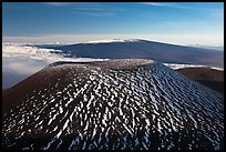 Cinder cone and Mauna Loa. Hawaii Volcanoes National Park, Hawaii, USA. (color)