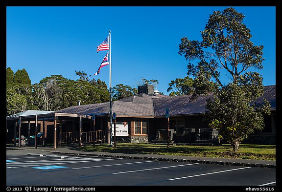 Visitor center. Hawaii Volcanoes National Park (color)