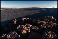 Mokuaweoweo caldera with late afternoon shadows. Hawaii Volcanoes National Park, Hawaii, USA. (color)