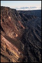 Summit cliffs, Mauna Loa. Hawaii Volcanoes National Park ( color)