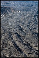Waves of lava on Mokuaweoweo crater floor. Hawaii Volcanoes National Park ( color)