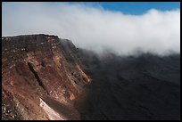 Approaching clouds from Mauna Loa summit. Hawaii Volcanoes National Park, Hawaii, USA. (color)