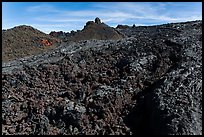 Field of aa lava, Mauna Loa. Hawaii Volcanoes National Park, Hawaii, USA. (color)