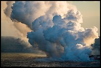 Plume from lava ocean entry. Hawaii Volcanoes National Park ( color)