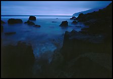 Rocky coastline at dusk, Siu Point, Tau Island. National Park of American Samoa (color)