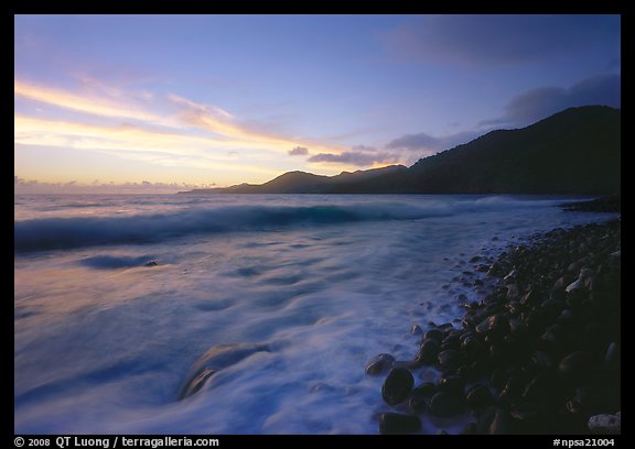 Vatia Bay at dawn, Tutuila Island. National Park of American Samoa