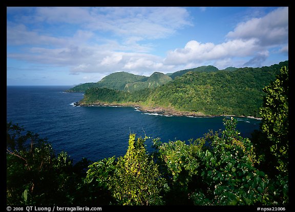 Afono bay, late afternoon, Tutuila Island. National Park of American Samoa