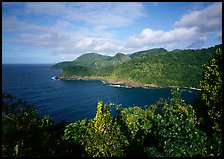 Afono bay, late afternoon, Tutuila Island. National Park of American Samoa