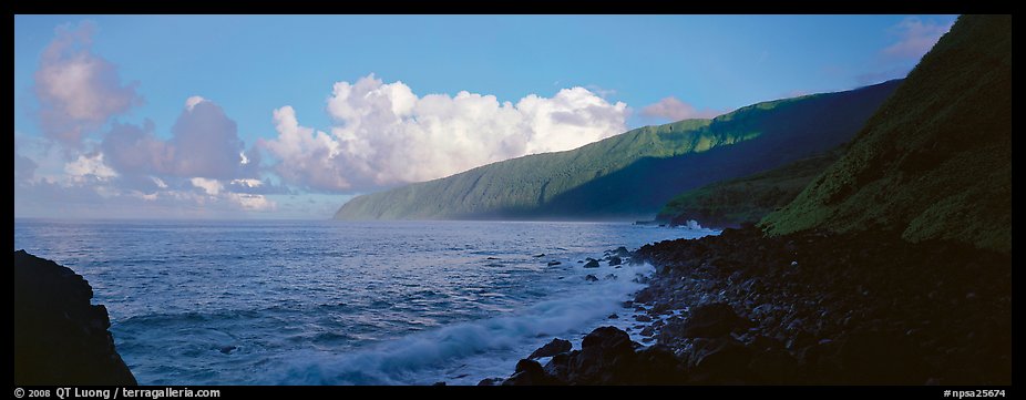 Coastline, Tau Island. National Park of American Samoa (color)