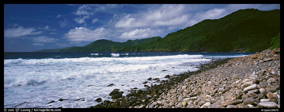 Beach with coral, Tutuila Island. National Park of American Samoa (color)