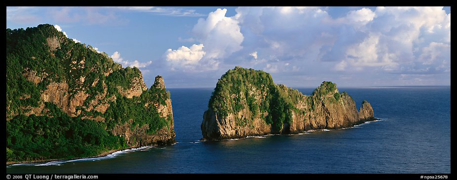 Pola Island, Tutuila Island. National Park of American Samoa (color)