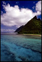 Ofu Island seen from the Asaga Strait. National Park of American Samoa ( color)