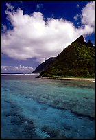 Ofu Island seen from the Asaga Strait. National Park of American Samoa