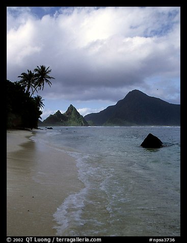 South Beach, Ofu Island. National Park of American Samoa (color)