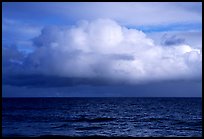 Cloud above Pacific Ocean, Tau Island. National Park of American Samoa ( color)