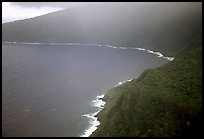 Aerial view of the wild South coast of Tau Island. National Park of American Samoa ( color)