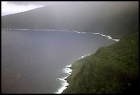 Aerial view of the wild South coast of Tau Island. National Park of American Samoa (color)