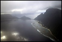 Aerial view of Ofu and Olosega Islands. National Park of American Samoa